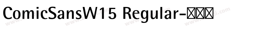 ComicSansW15 Regular字体转换
